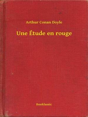cover image of Une Étude en rouge